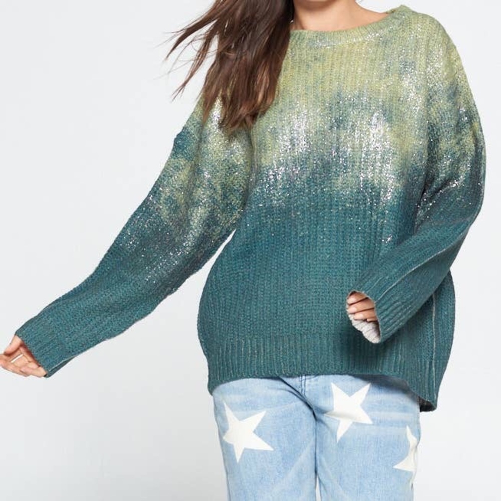 π Metallic Coated Multi-Color Sweater - Picture 8 of 8